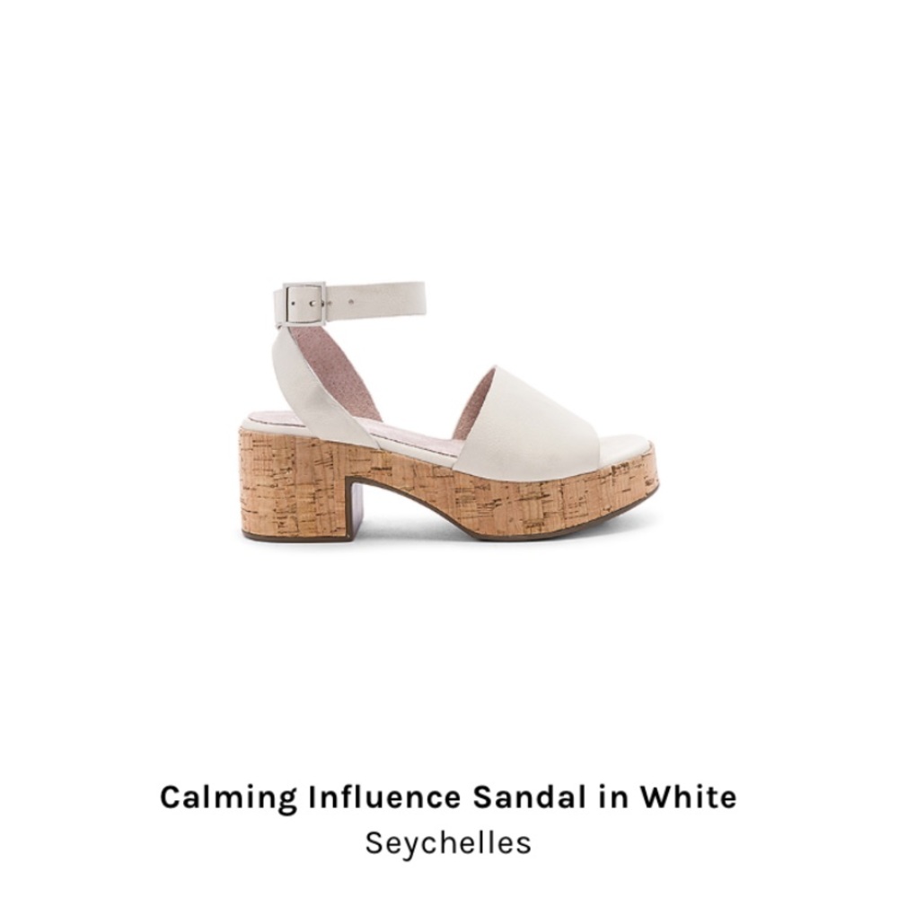 White Seychelles Platform Sandals
